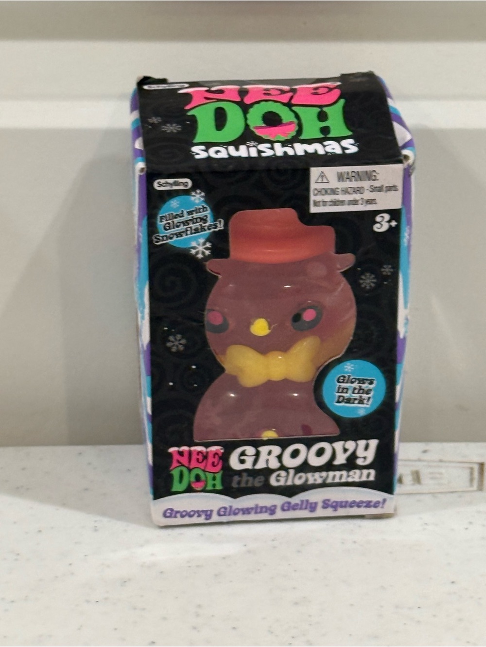 NEW Nee Doh ~ The Groovy Glowman Gelly Squeeze ~ Glows in the Dark - Picture 6 of 11